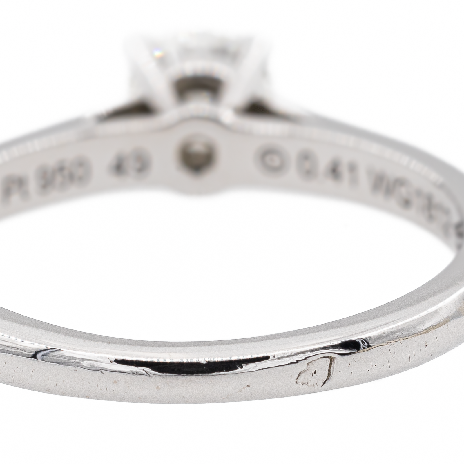 Cartier Bague Solitaire 1895 Platine Diamant