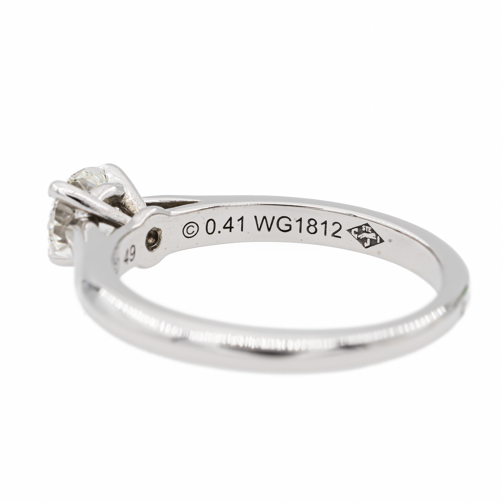 Cartier Solitaire Ring 1895 Platinum Diamond