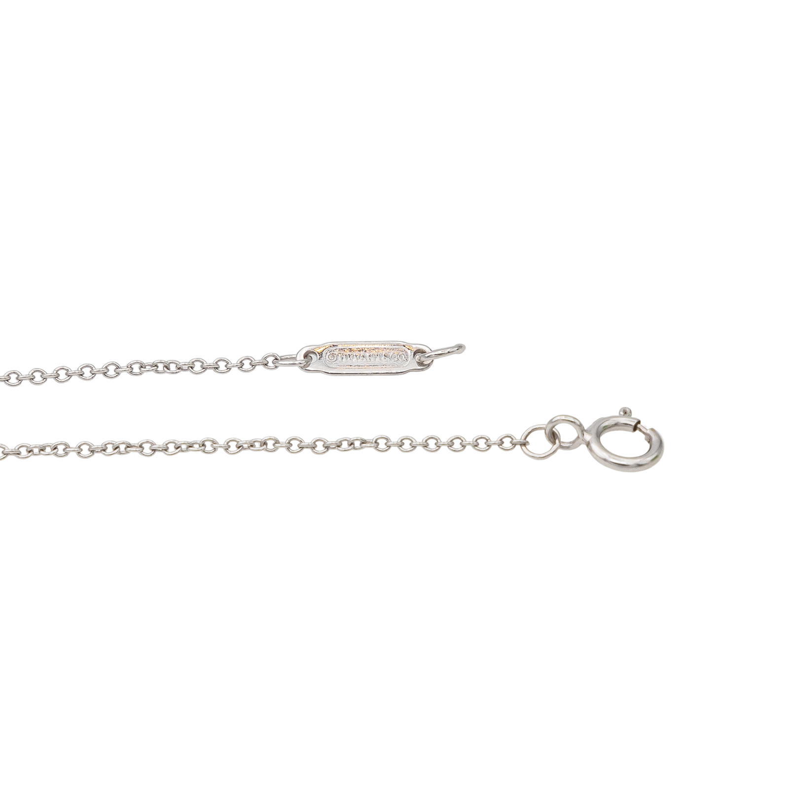 Tiffany & Co Metro Heart Necklace White Gold Diamond