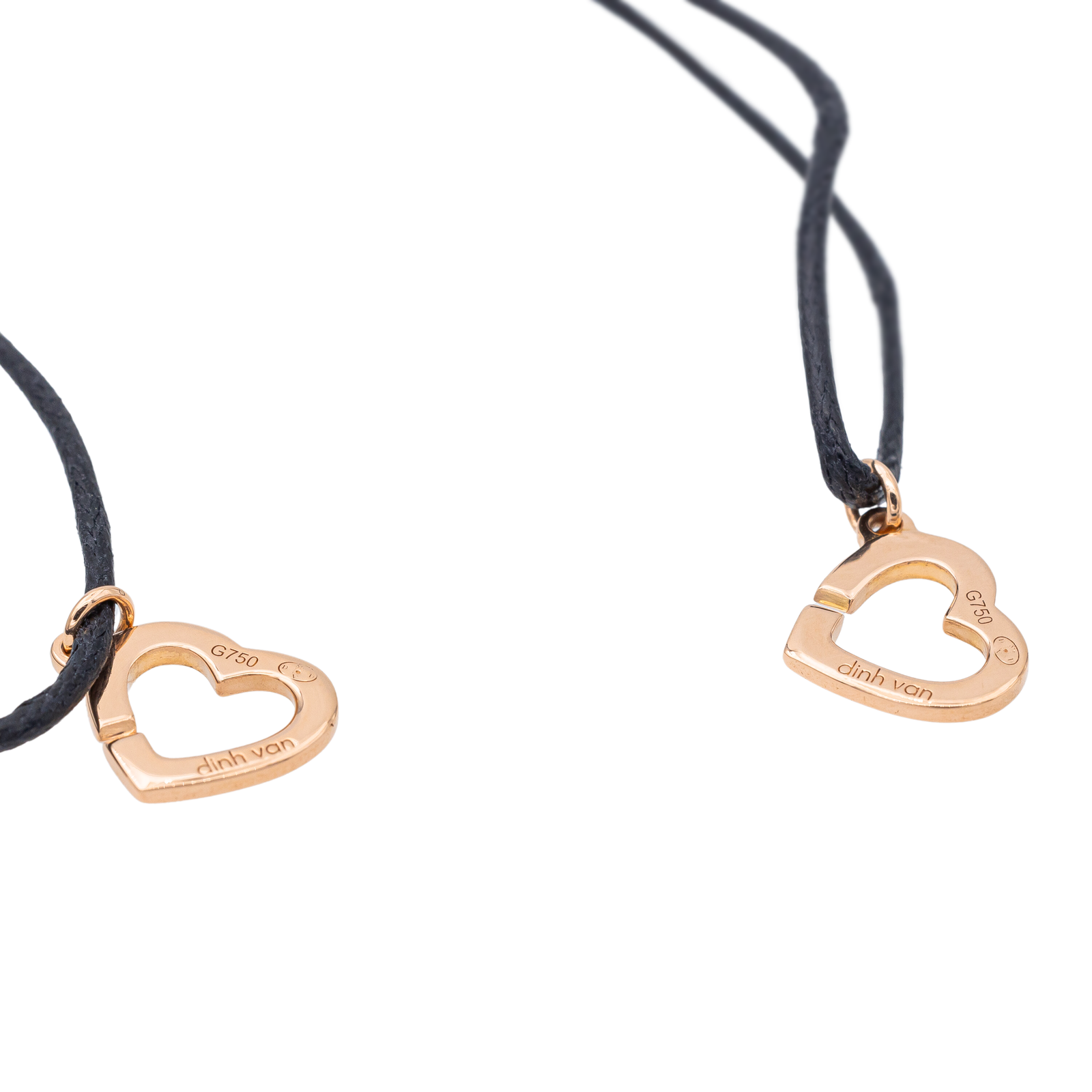 Dinh Van Bracelet Double cœur Or rose