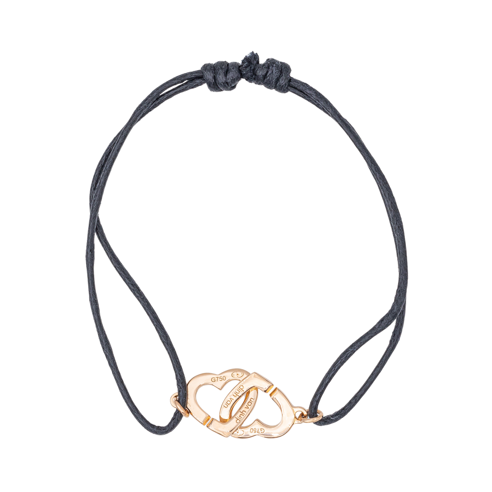Dinh Van Bracelet Double cœur Or rose