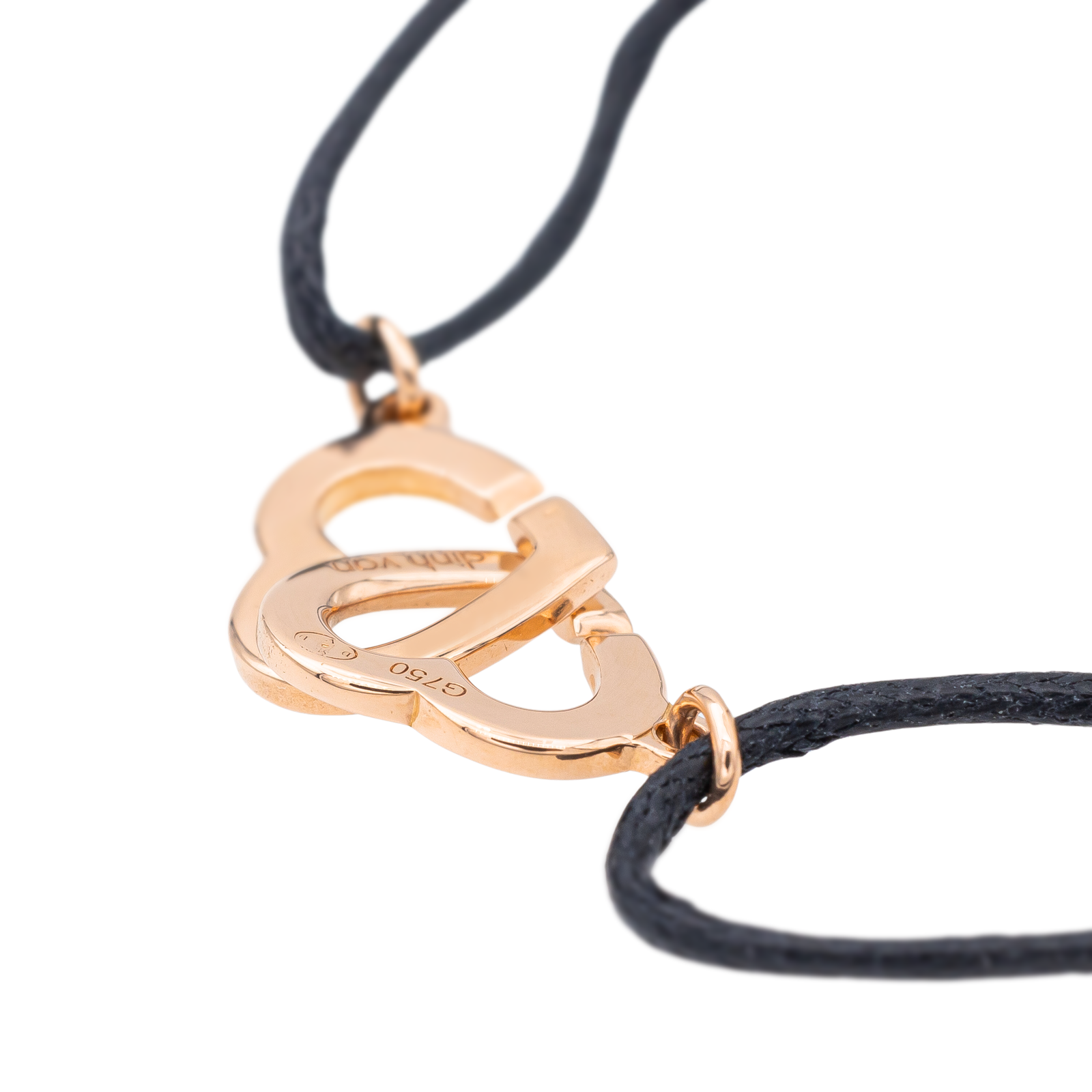Dinh Van Bracelet Double cœur Or rose