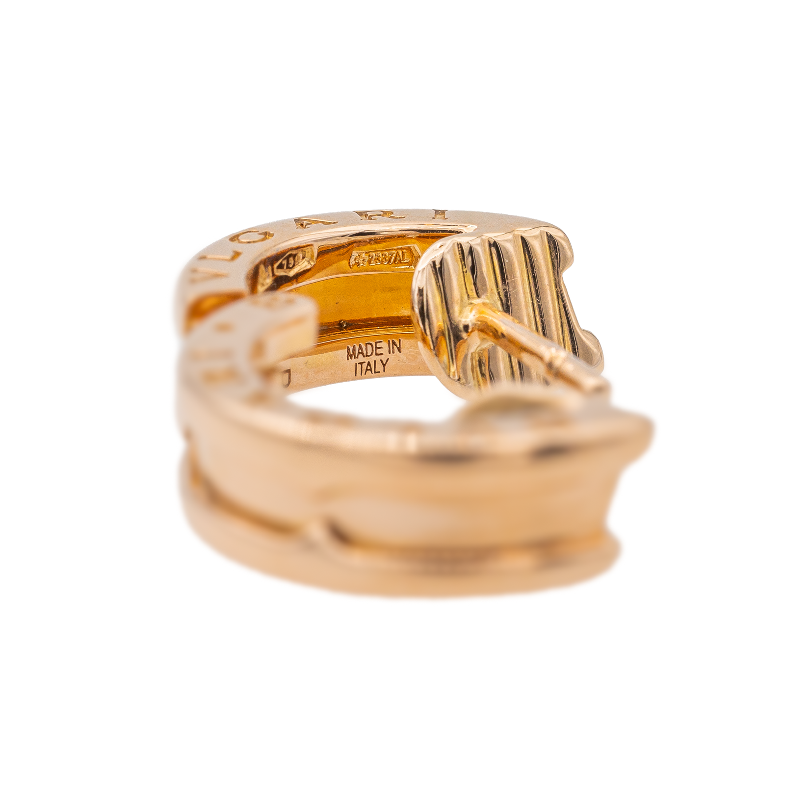 Bulgari B.Zéro1 Hoop Earrings Rose Gold