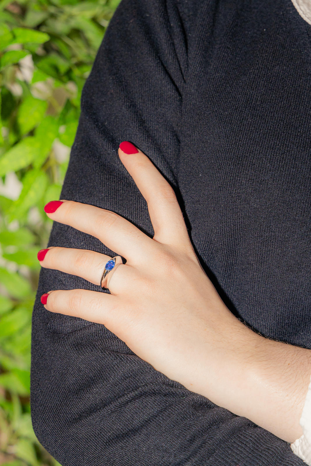 Piaget  Bague  Or blanc Saphir
