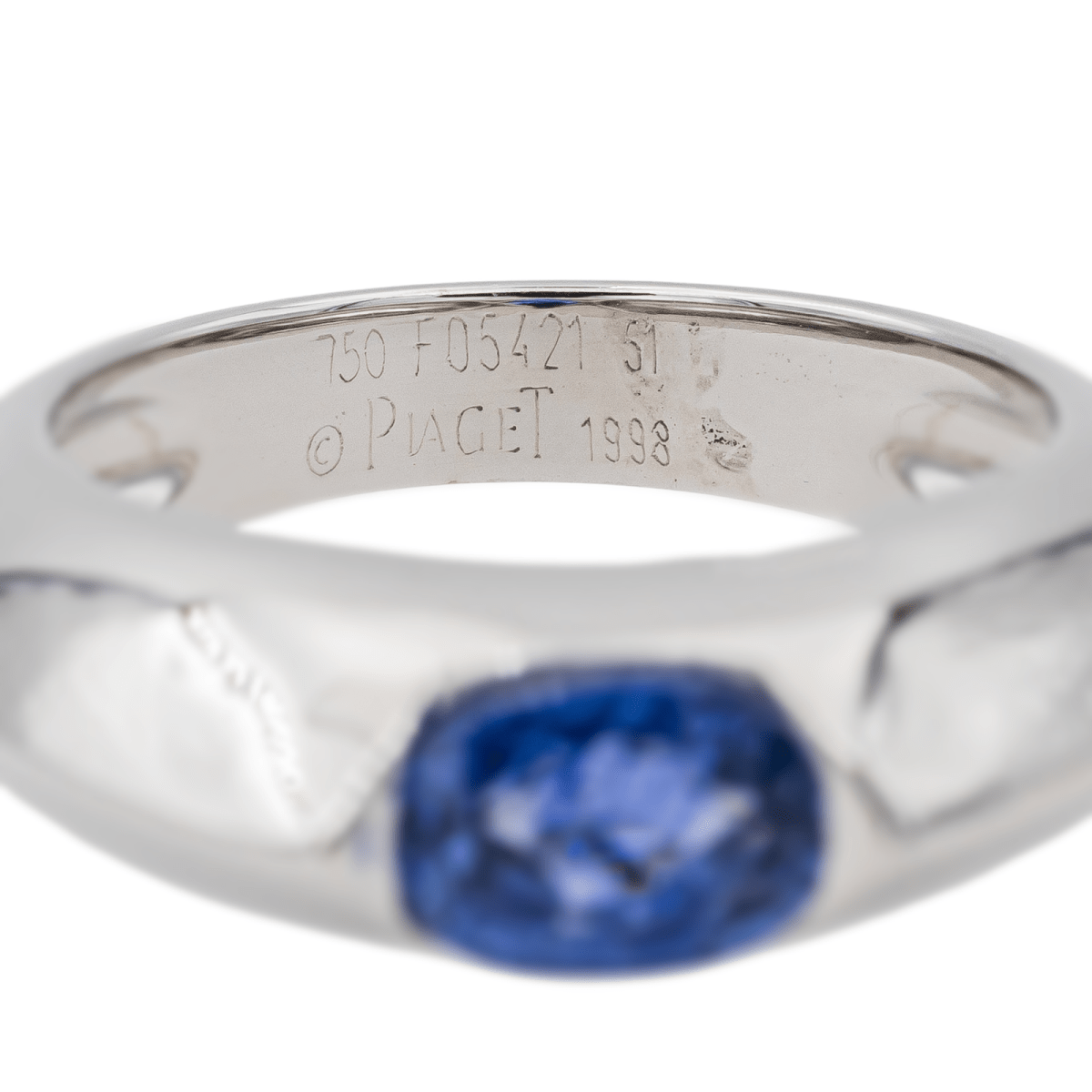 Piaget Bague Or blanc Saphir - Maison Eloe