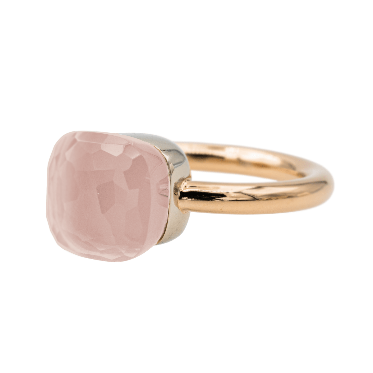 Pomellato Bague Nudo Or rose Quartz - Maison Eloe