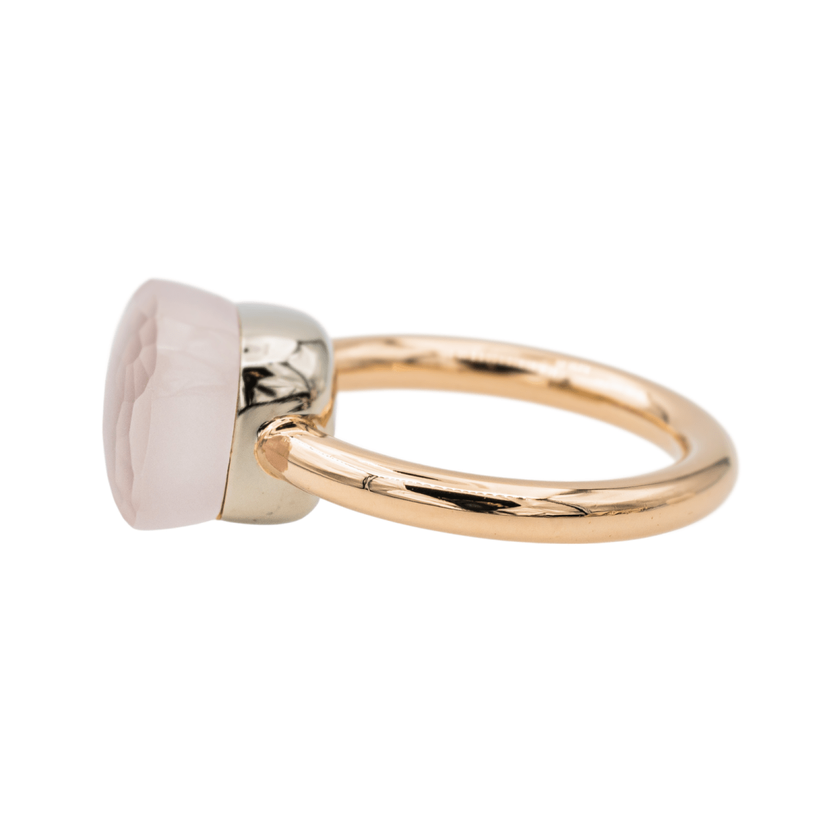 Pomellato Bague Nudo Or rose Quartz - Maison Eloe