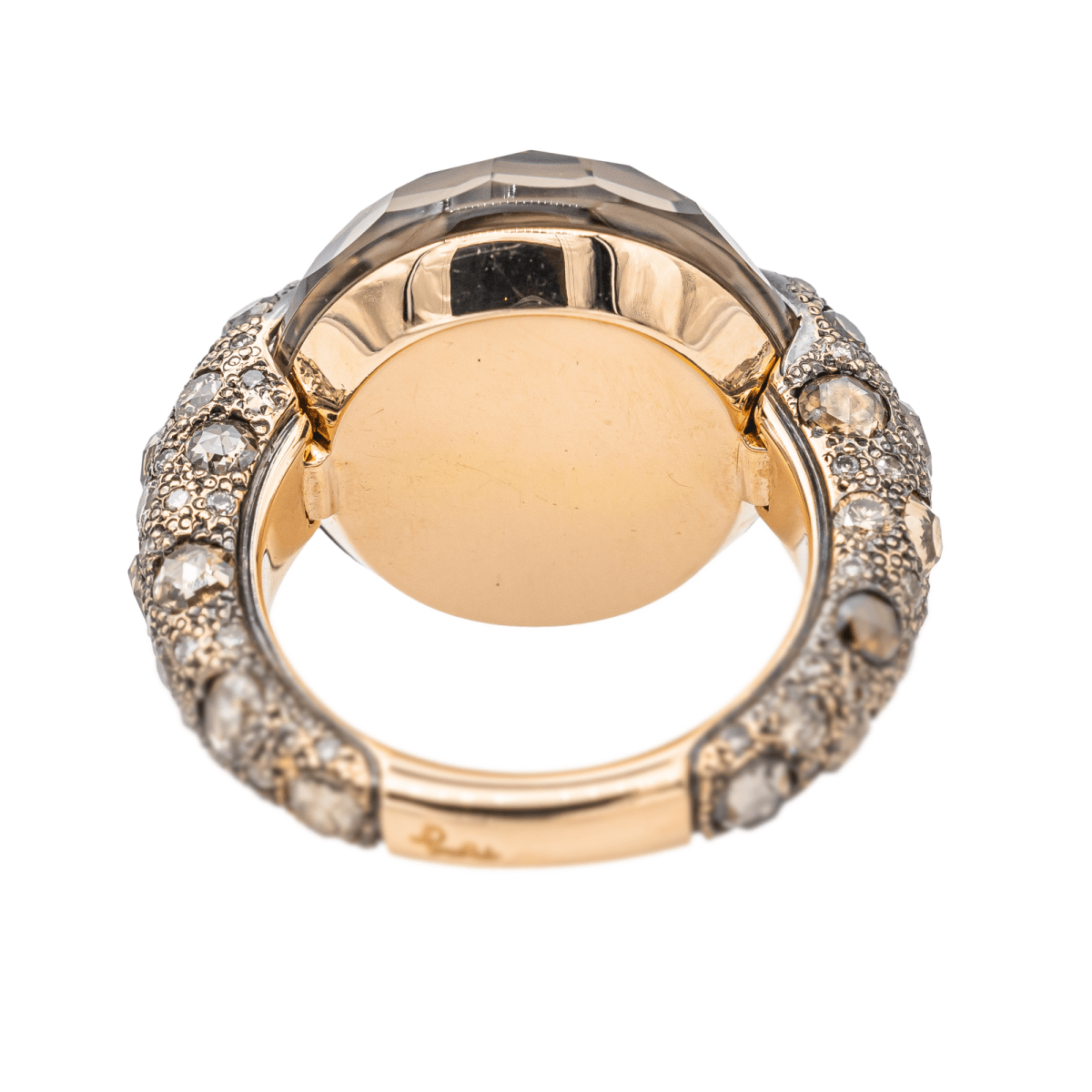 Pomellato Bague Cocktail Tango Or rose Quartz - Maison Eloe