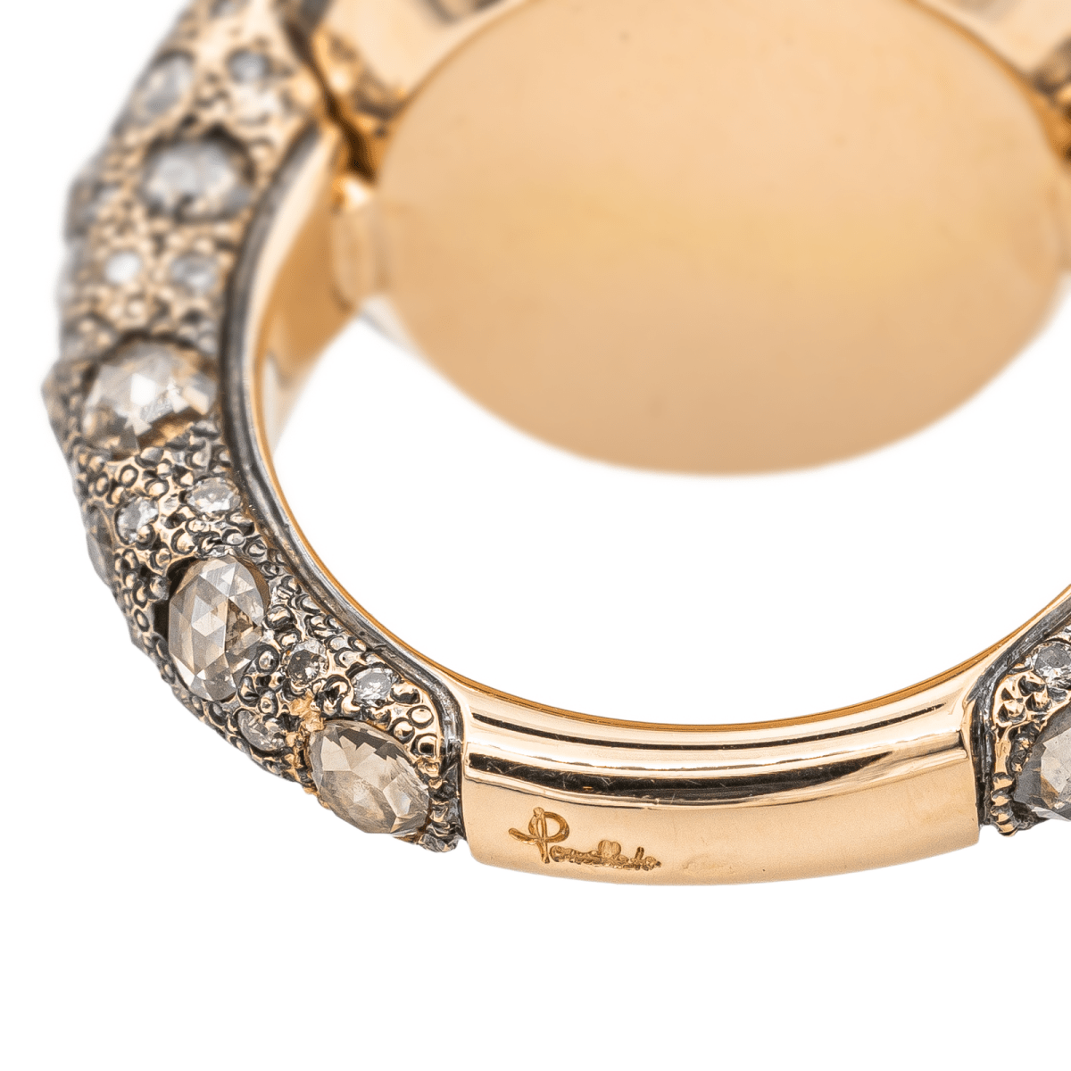 Pomellato Bague Cocktail Tango Or rose Quartz - Maison Eloe