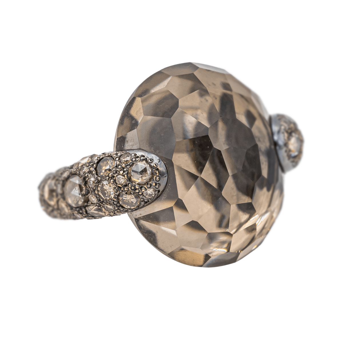 Pomellato Bague Cocktail Tango Or rose Quartz - Maison Eloe
