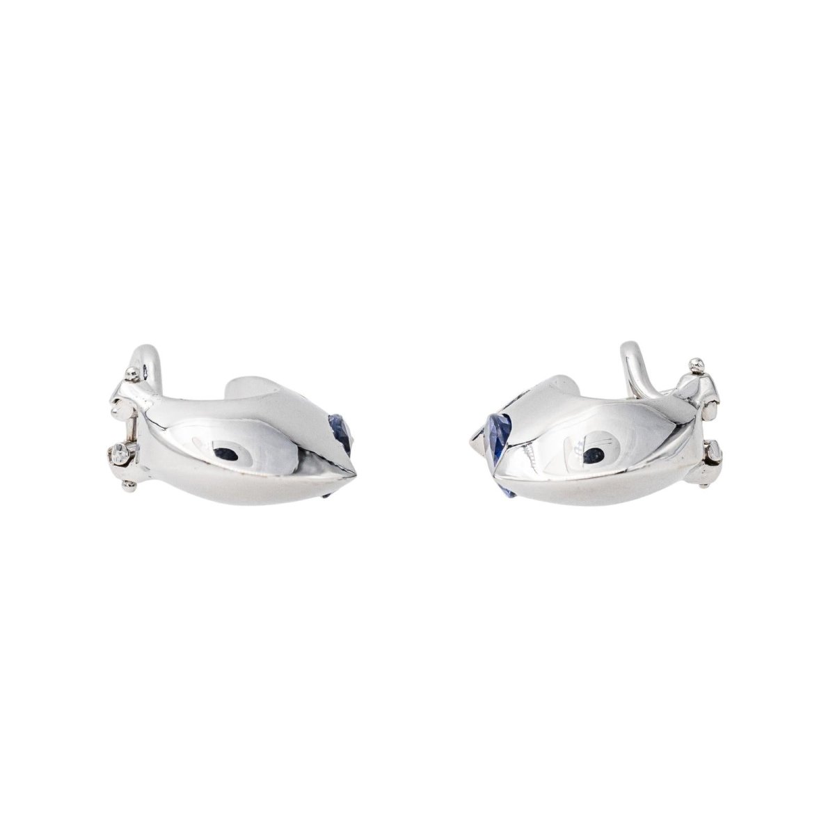 Piaget Boucles d'oreilles Or blanc Saphir - Maison Eloe