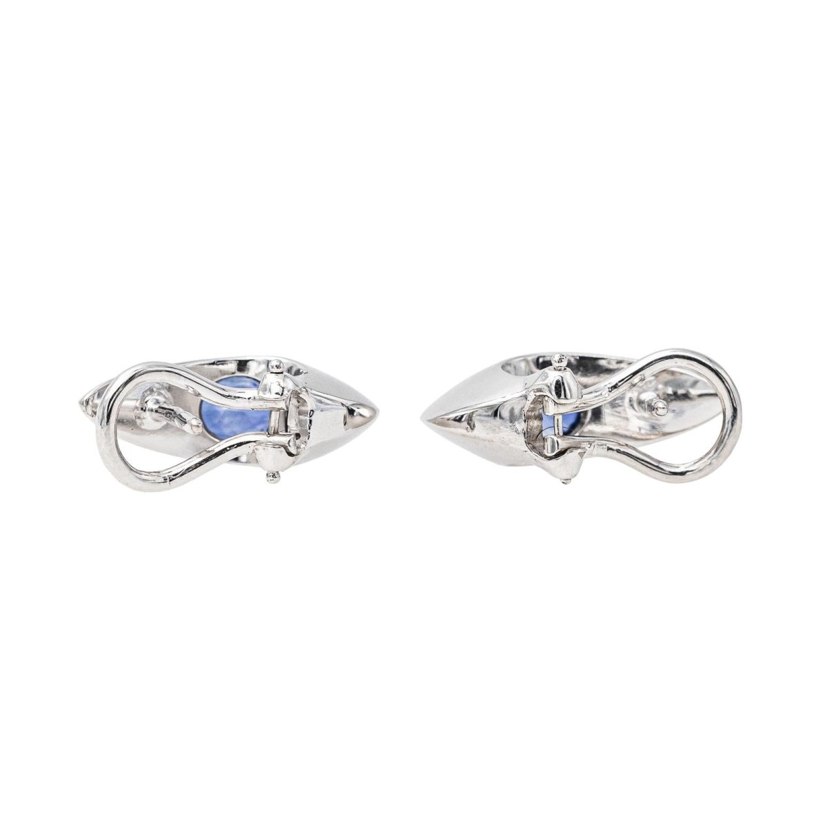 Piaget Boucles d'oreilles Or blanc Saphir - Maison Eloe
