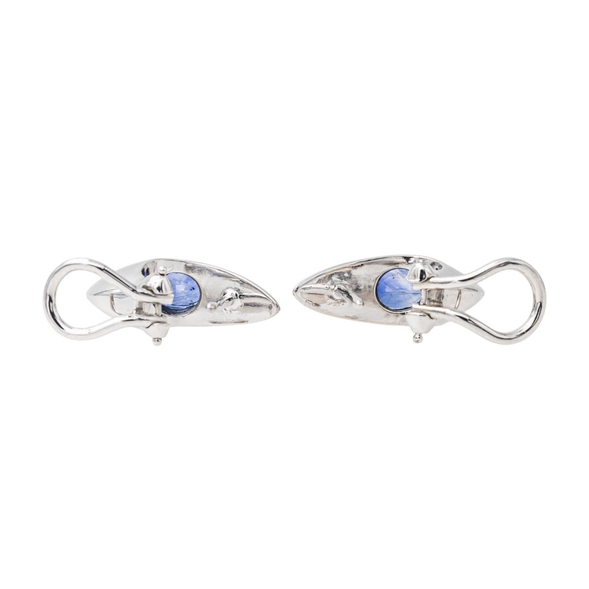 Piaget Boucles d'oreilles Or blanc Saphir - Maison Eloe