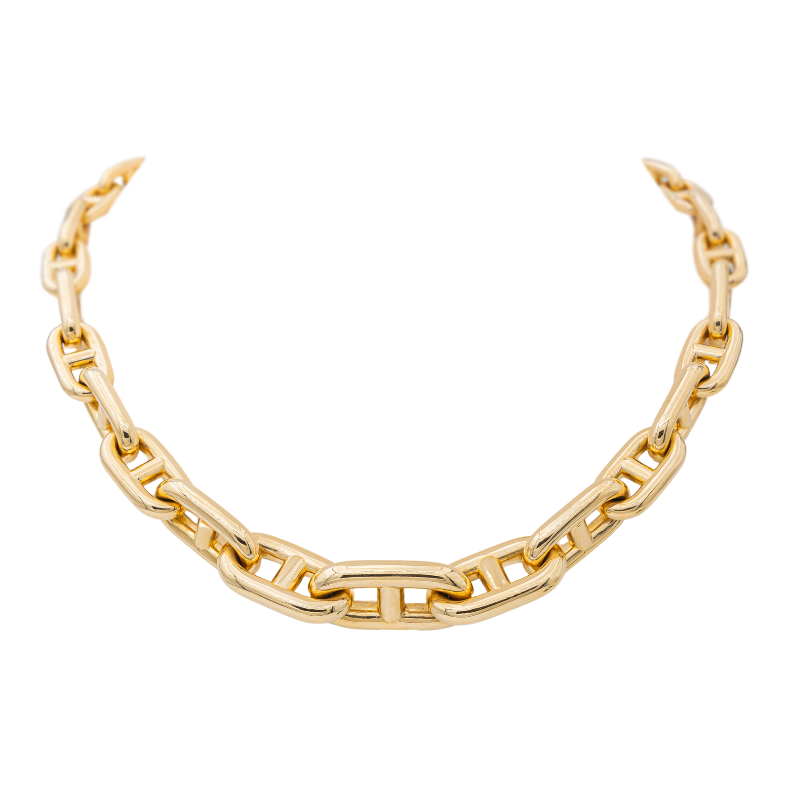 Hermès Anchor Chain Necklace Yellow Gold