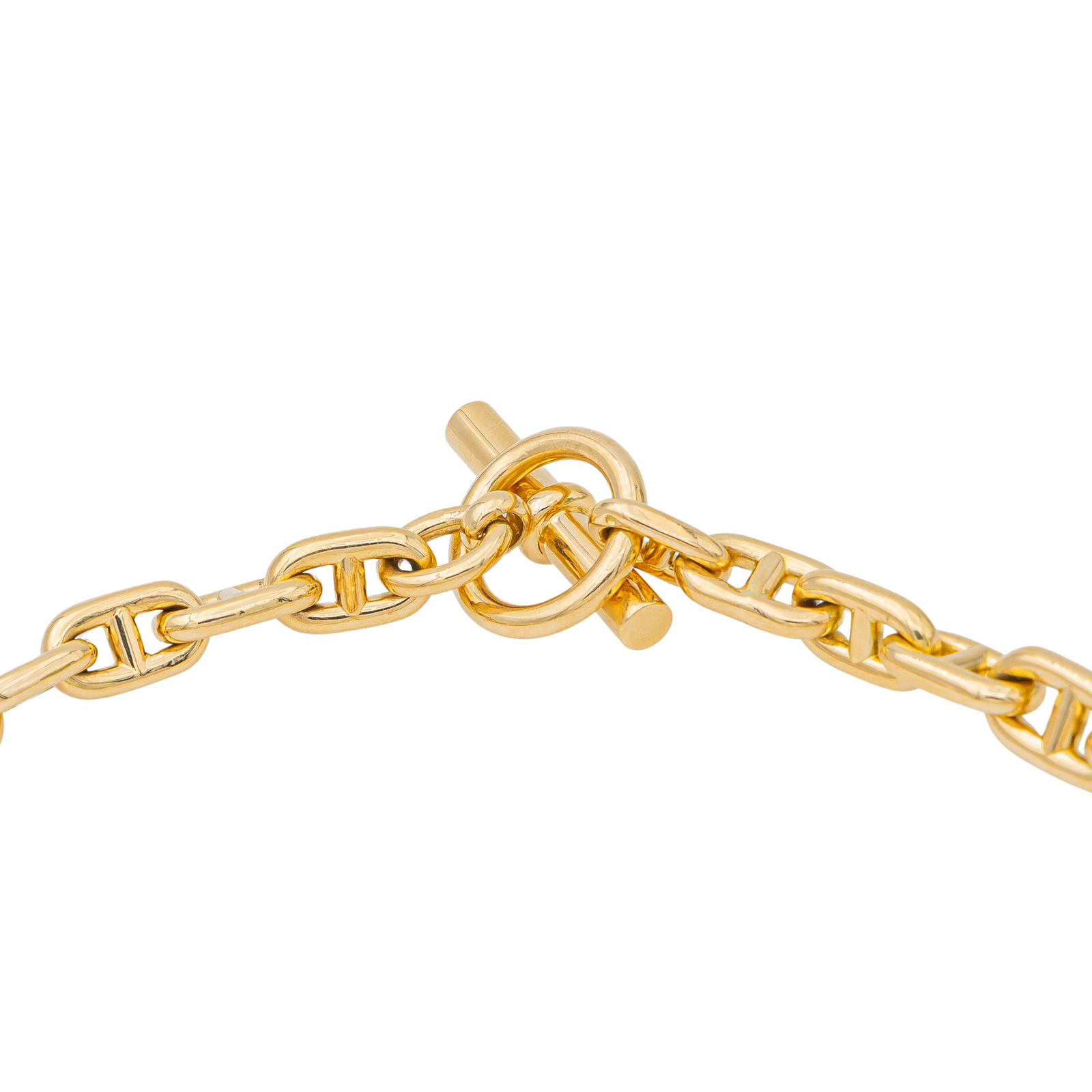 Hermès Anchor Chain Necklace Yellow Gold