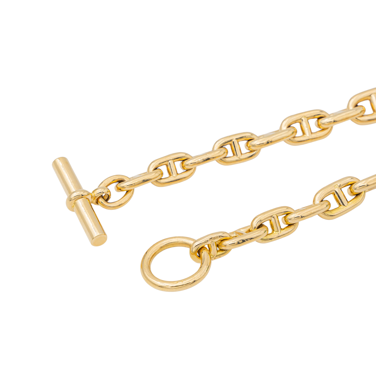 Hermès Anchor Chain Necklace Yellow Gold