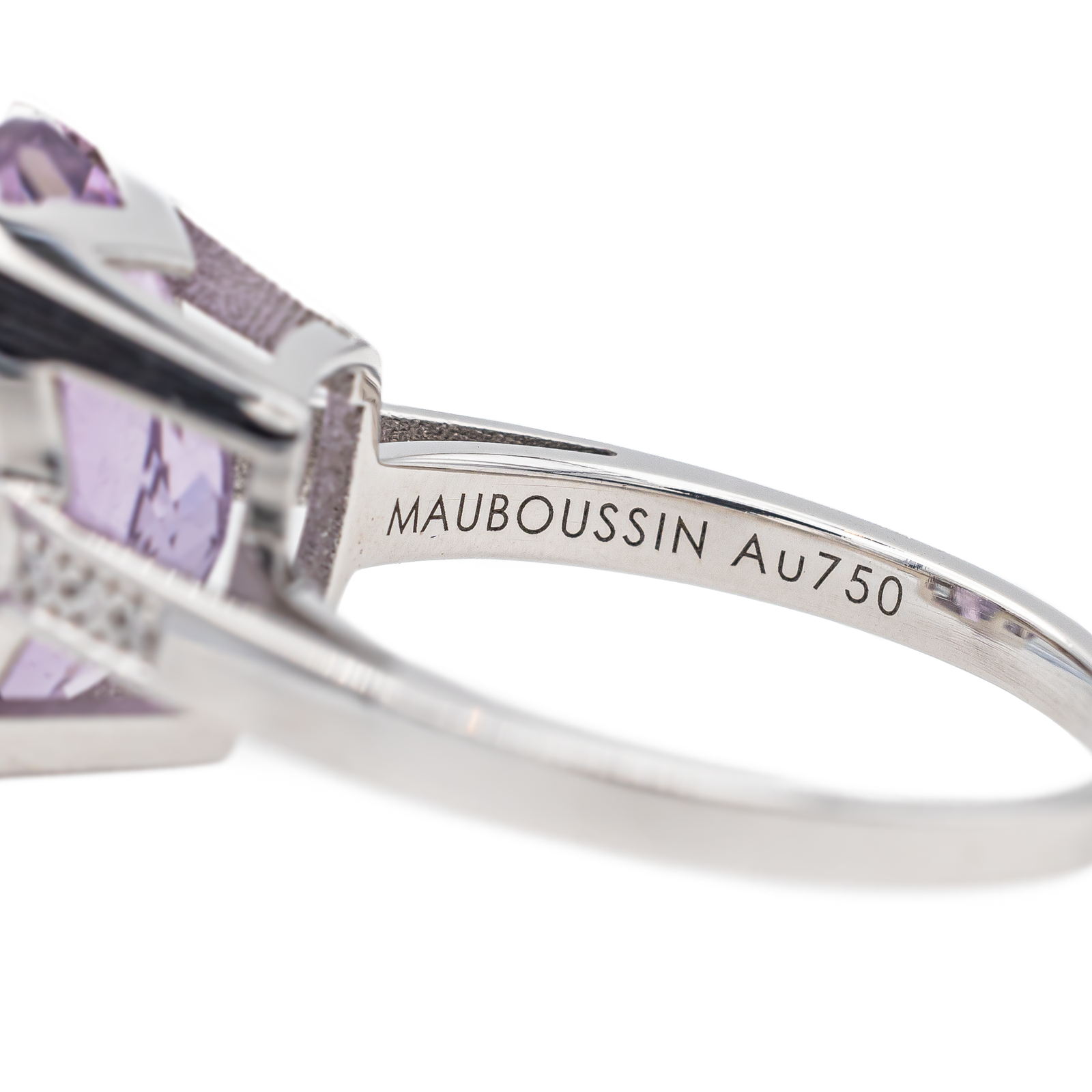 Mauboussin My Baby Love Ring White Gold Amethyst