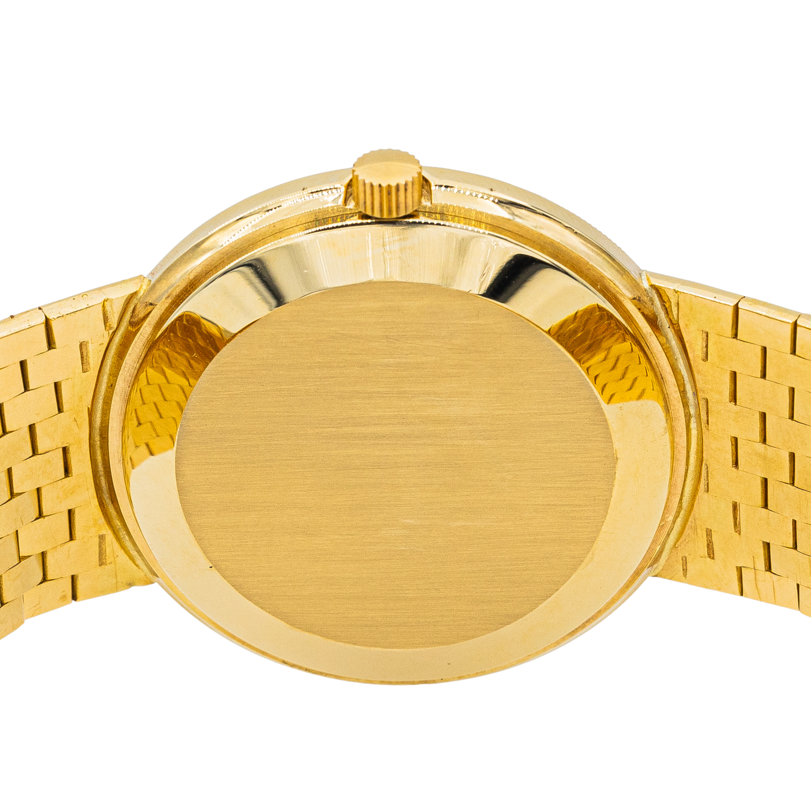 Omega Yellow Gold Tiger's Eye Watch