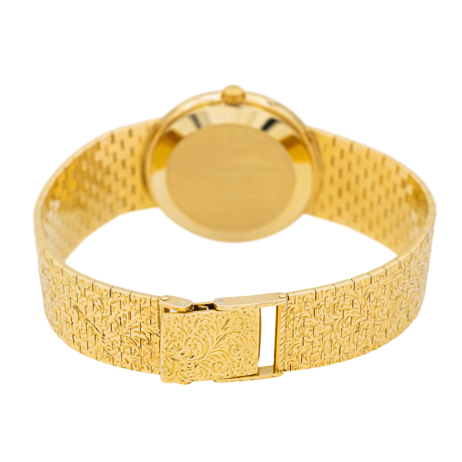 Omega Yellow Gold Tiger's Eye Watch