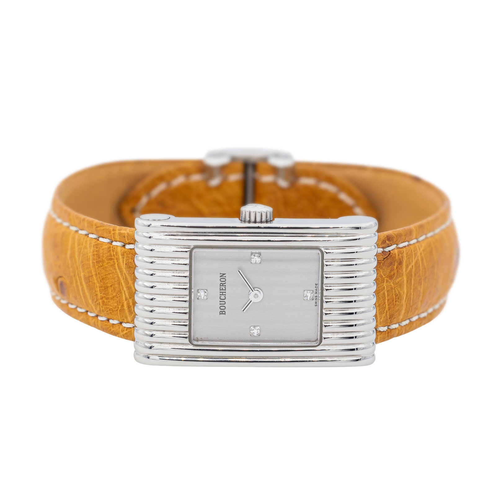 Boucheron Reflet Steel Diamond Watch