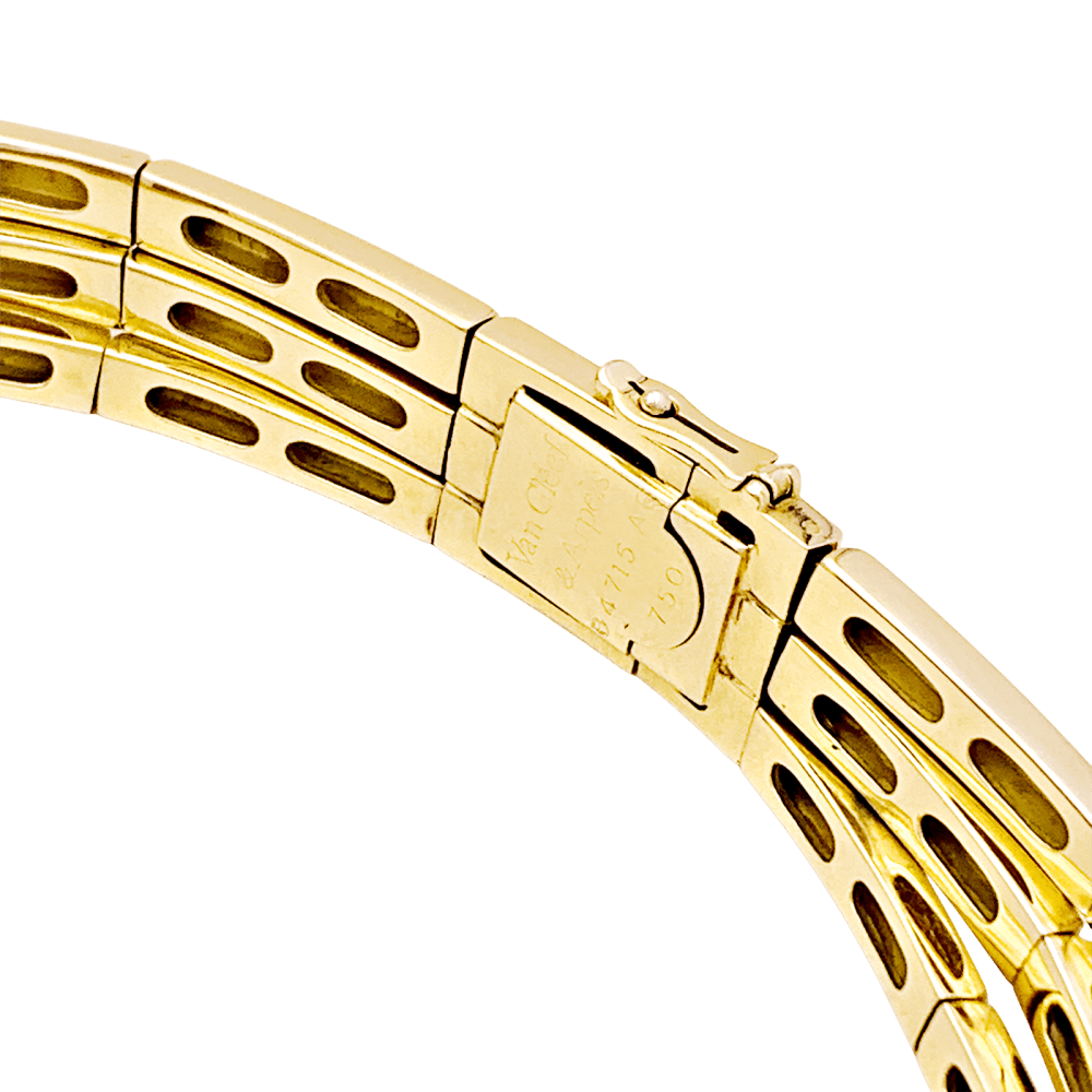 Collier Van Cleef & Arpels, or jaune et diamants.