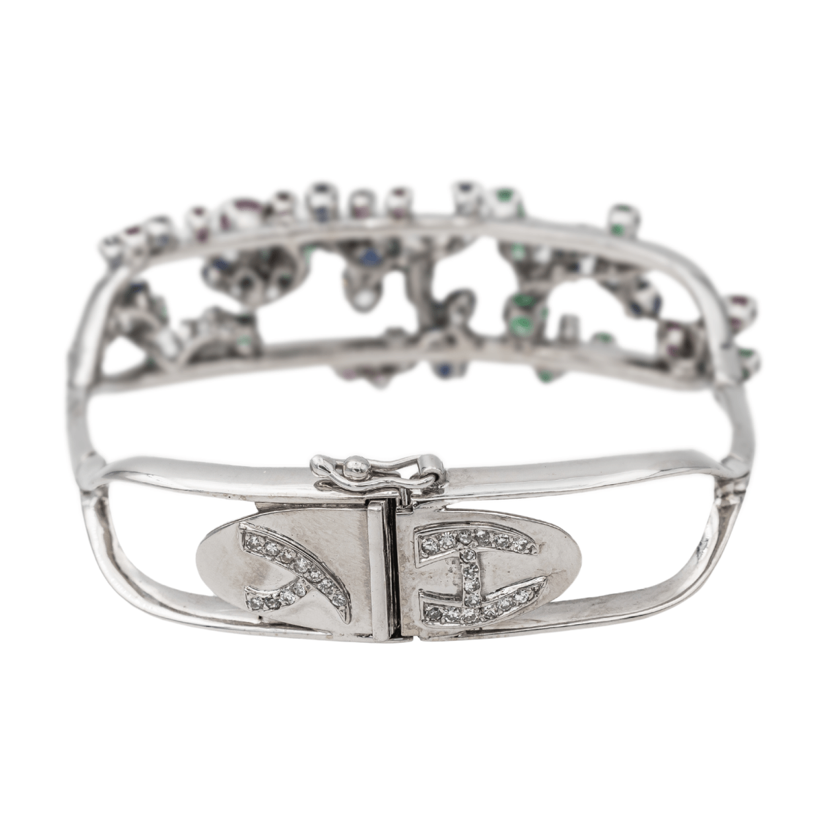 Jean Vendôme Bracelet Or blanc, Platine Saphir - Maison Eloe