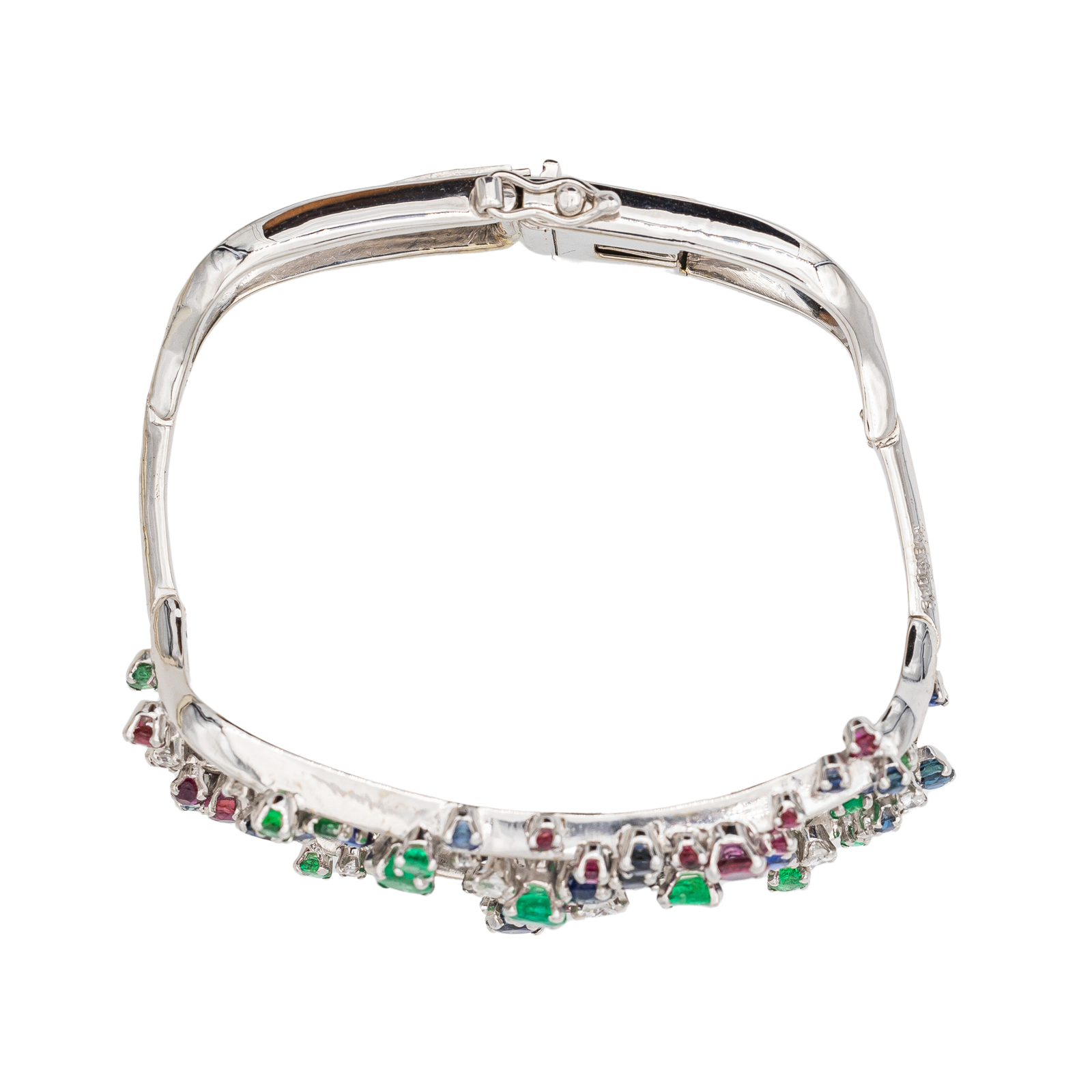 Jean Vendôme Bracelet  Or blanc, Platine Saphir