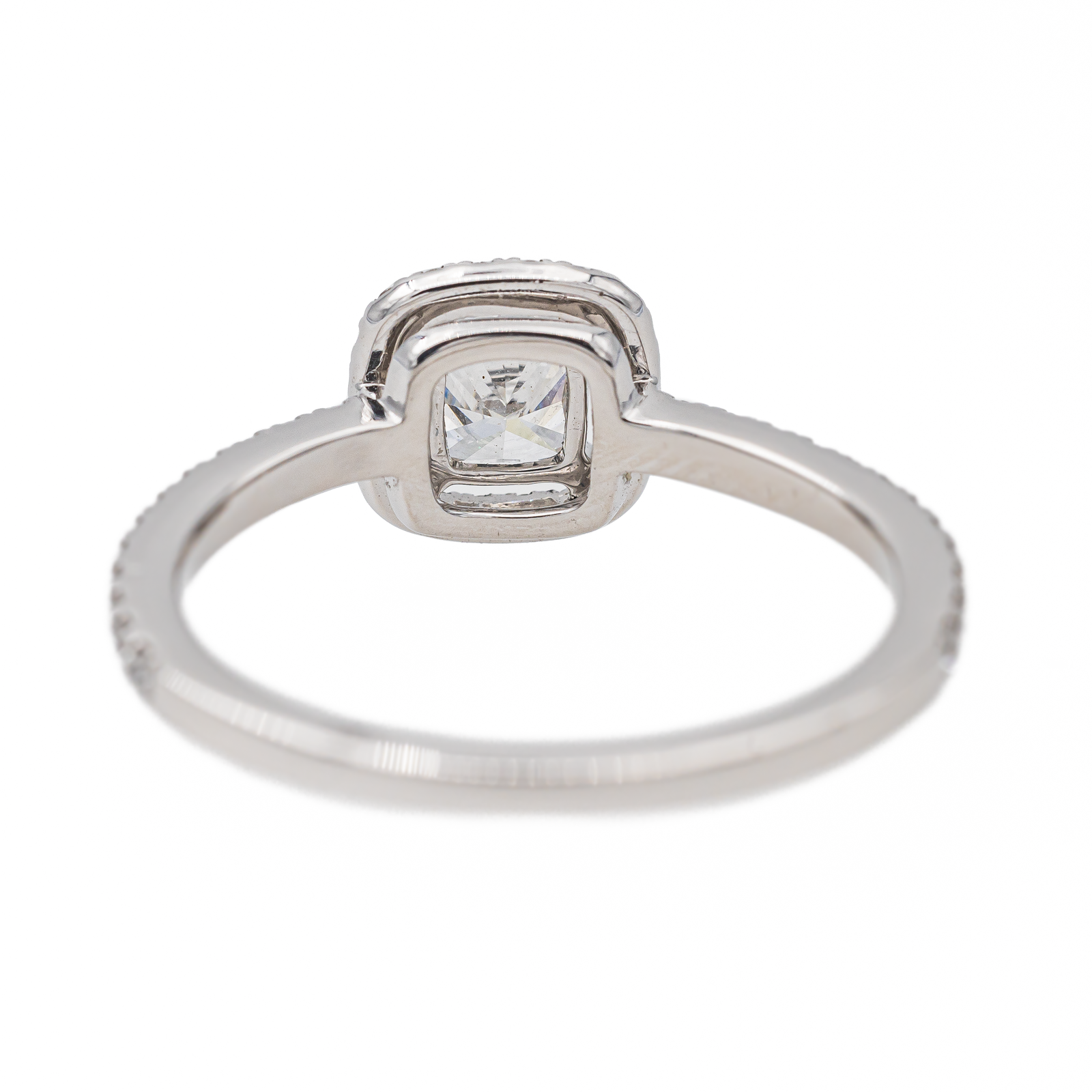 Messika M-love cushion Solitaire Ring White Gold Diamond