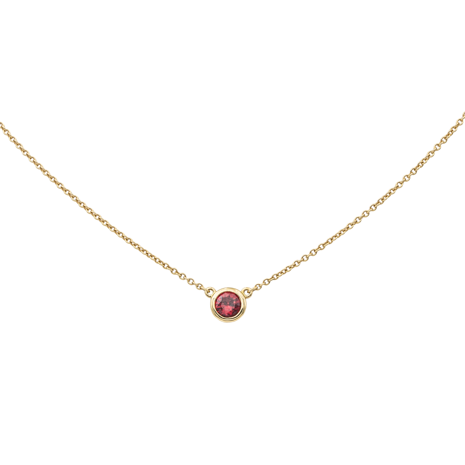 Tiffany & Co Collier Solitaire Color by the Yard  Or jaune Rubis