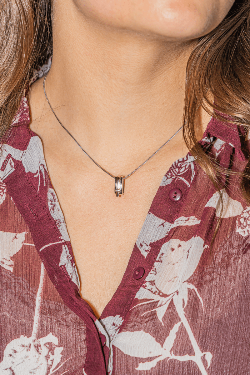 Guy Laroche Collier Or blanc, Or rose - Maison Eloe