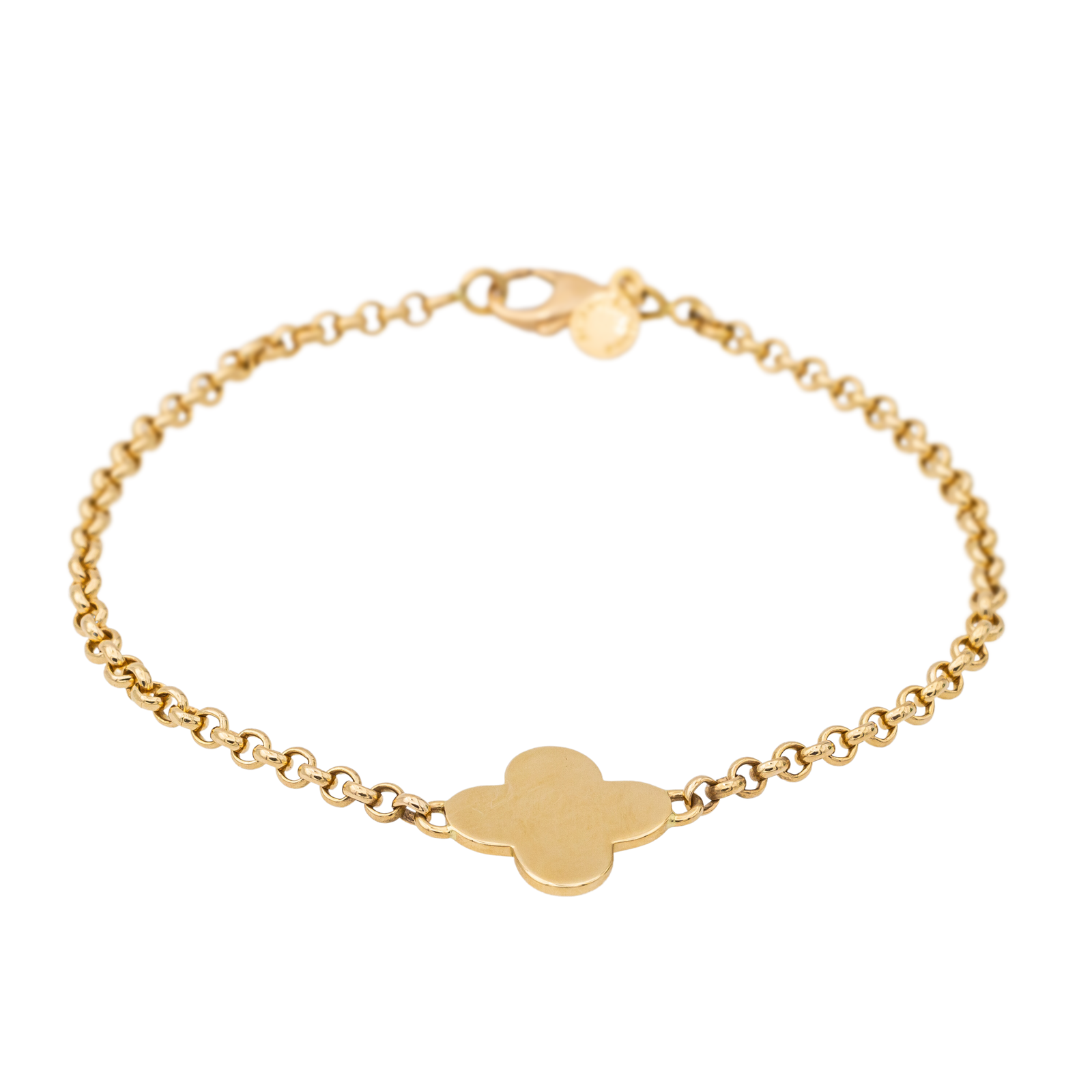 Arthus Bertrand Bracelet Croix Trèfle Or jaune