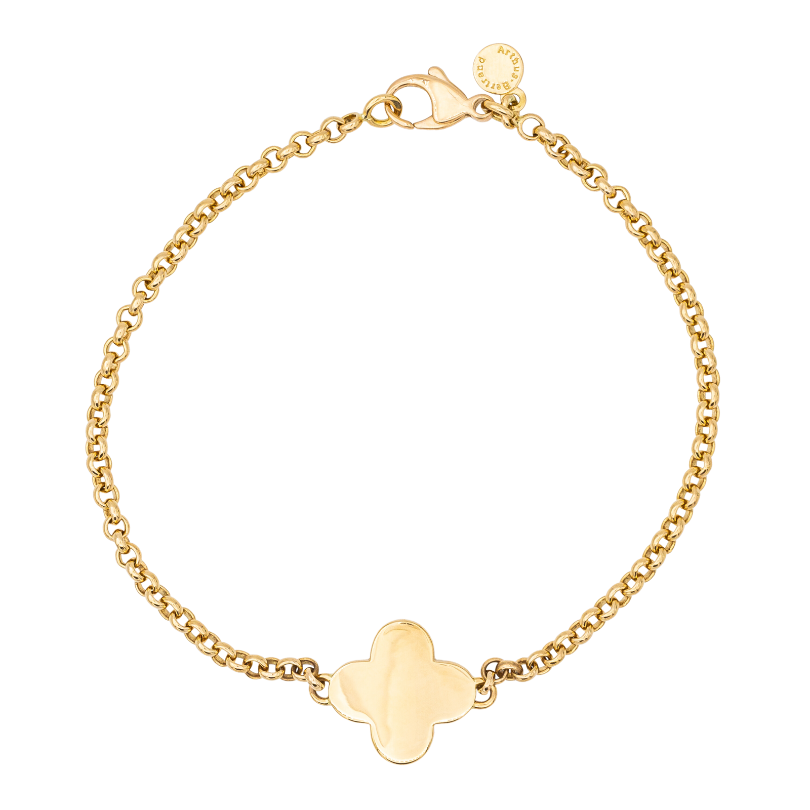 Arthus Bertrand Bracelet Croix Trèfle Or jaune