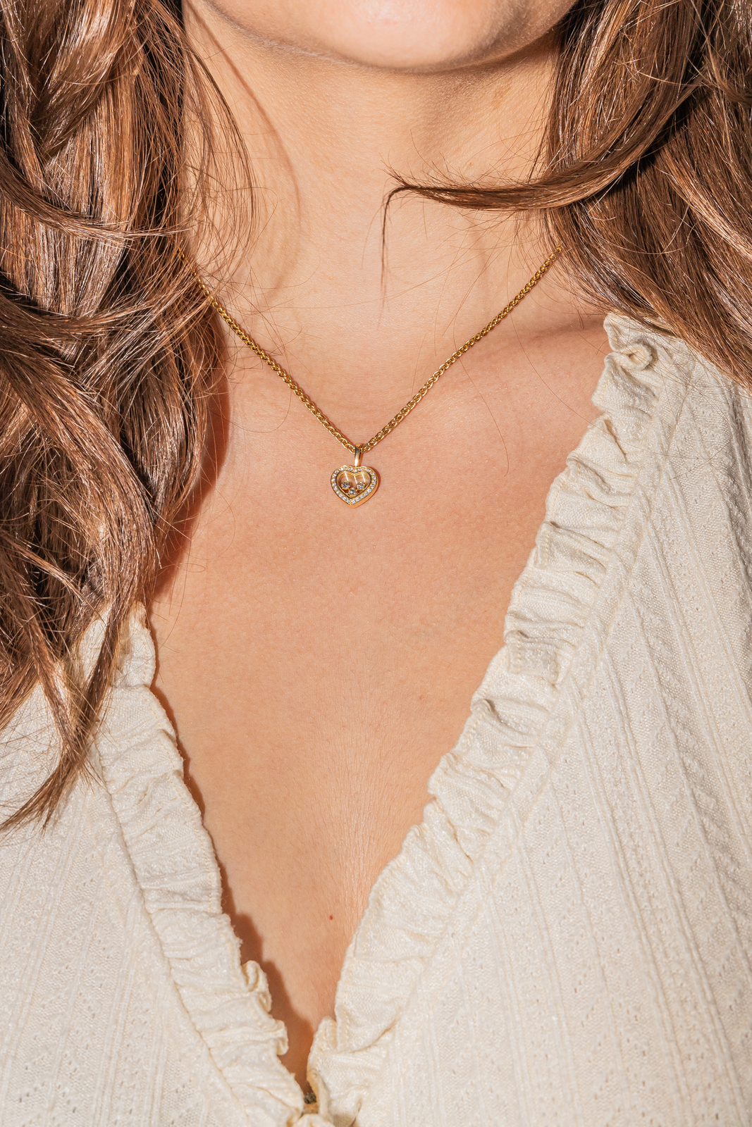 Chopard Collier Happy Diamonds Or jaune