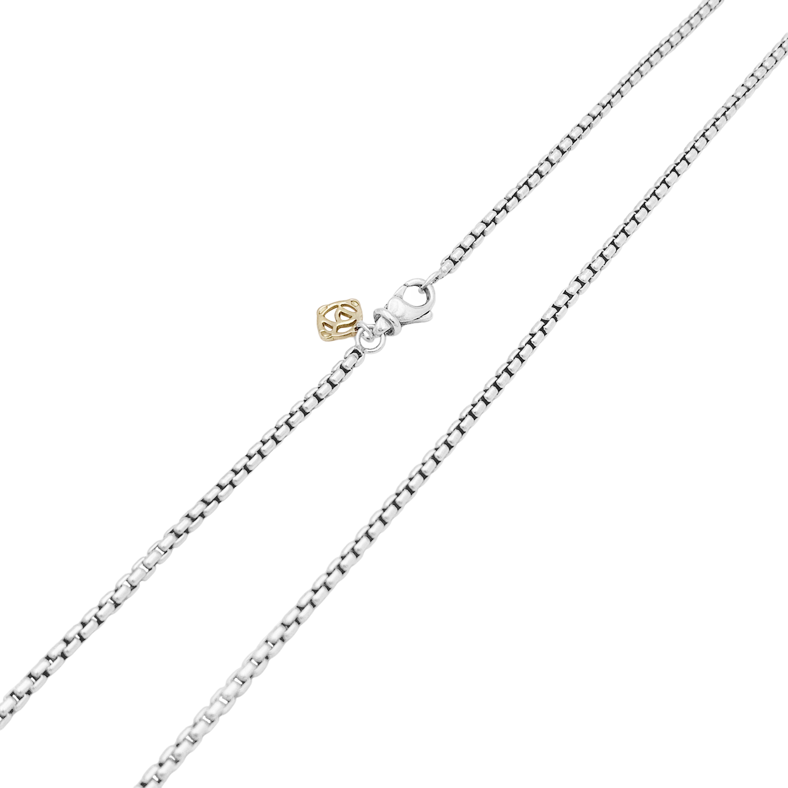 Collier David Yurman, "Box Chain", argent.