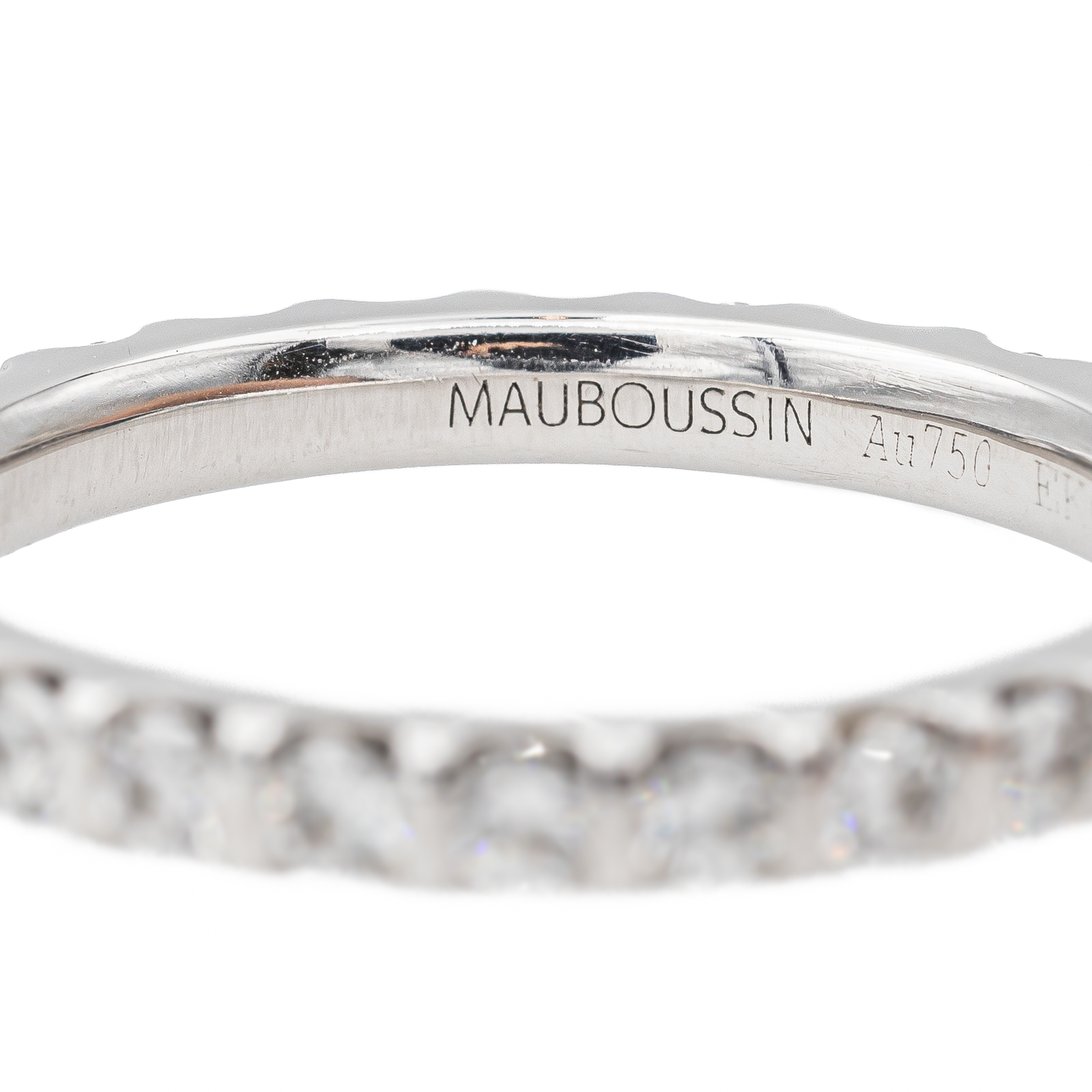 Mauboussin American Wedding Ring White Gold Diamond