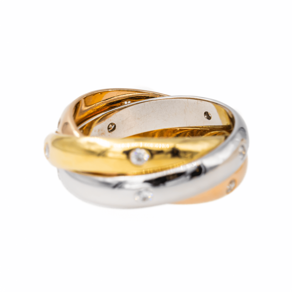 Cartier Bague Trinity Star Or rose, Or jaune, Or blanc Diamant - Maison Eloe