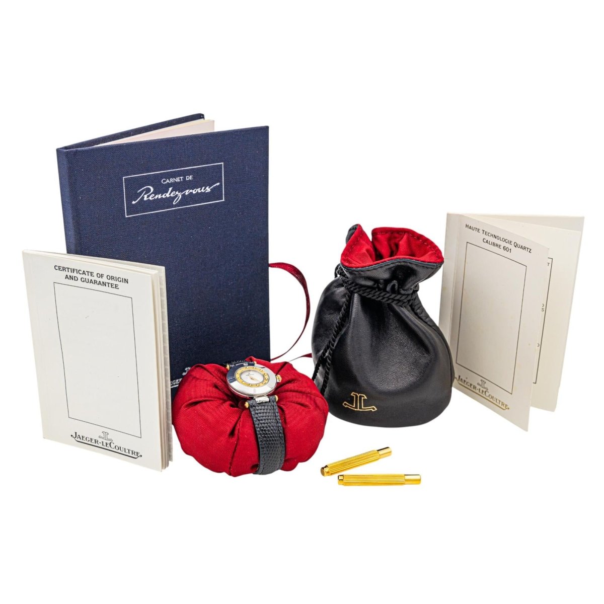 Jaeger Le Coultre Montre Carnet de Rendez - vous Vintage Or Acier Diamant - Maison Eloe