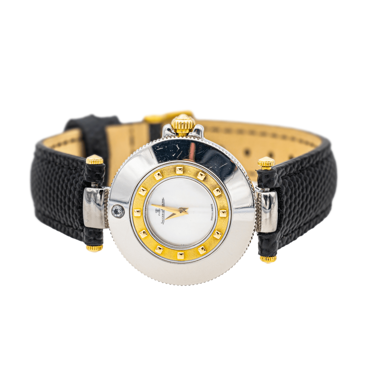 Jaeger Le Coultre Montre Carnet de Rendez - vous Vintage Or Acier Diamant - Maison Eloe