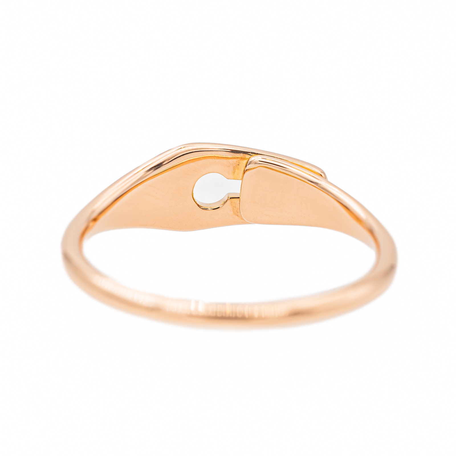 Dinh Van Lock Ring Rose Gold Diamond