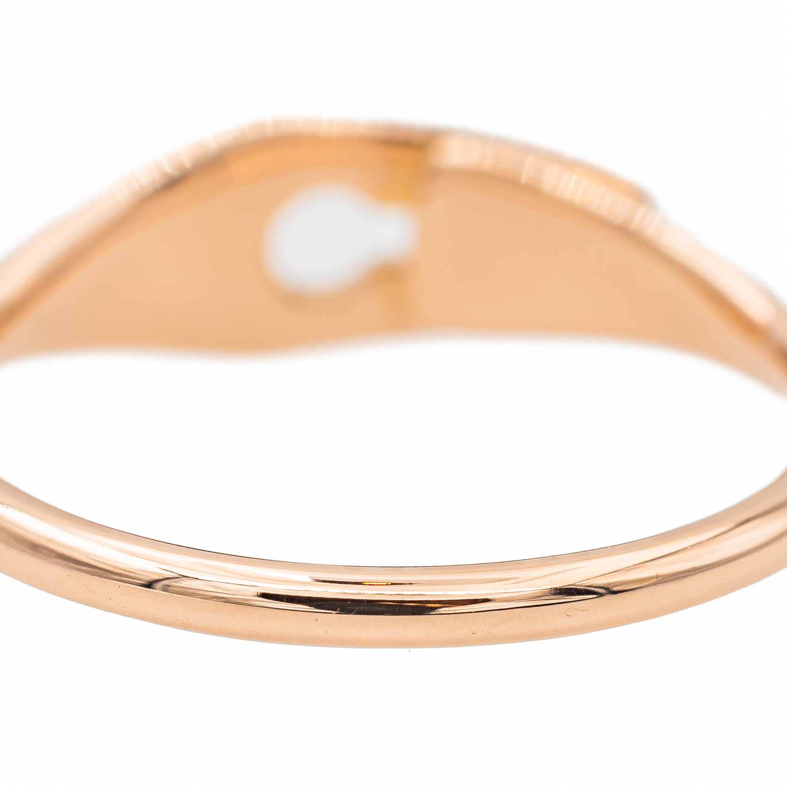 Dinh Van Lock Ring Rose Gold Diamond