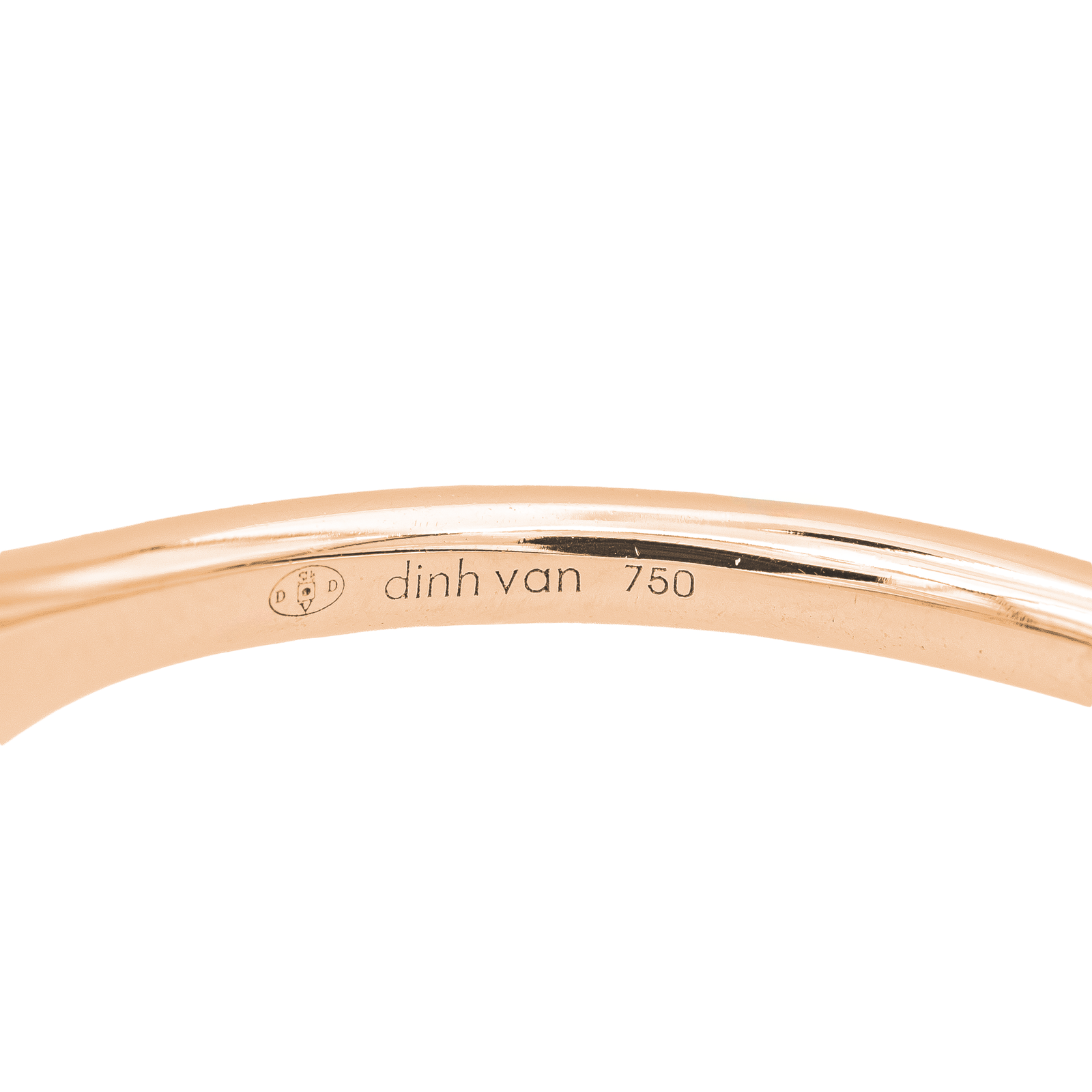Dinh Van Lock Ring Rose Gold Diamond