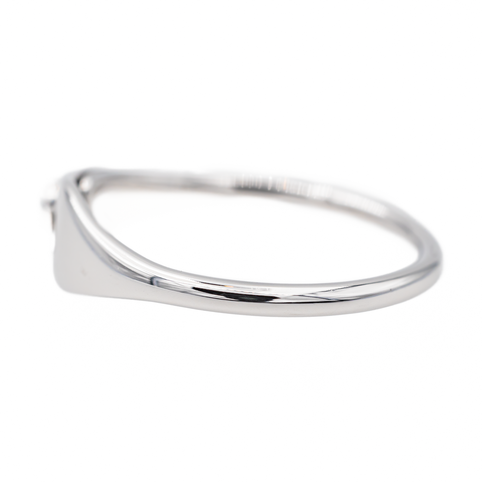 Dinh Van White Gold Diamond Lock Ring