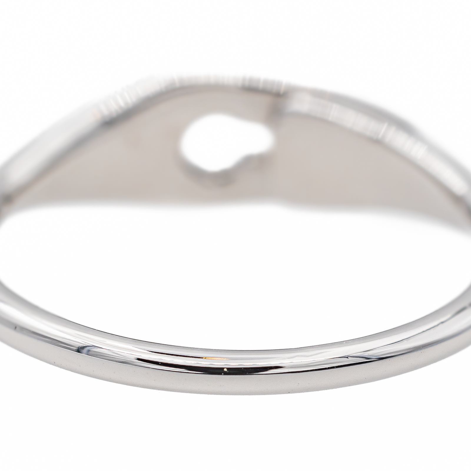 Dinh Van White Gold Diamond Lock Ring