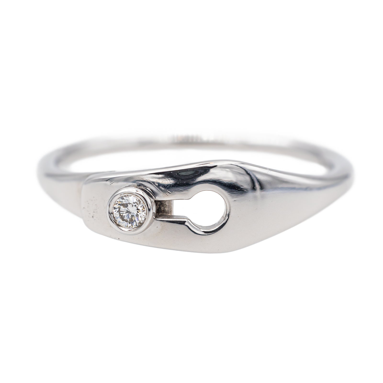 Dinh Van Bague Serrure Or blanc Diamant