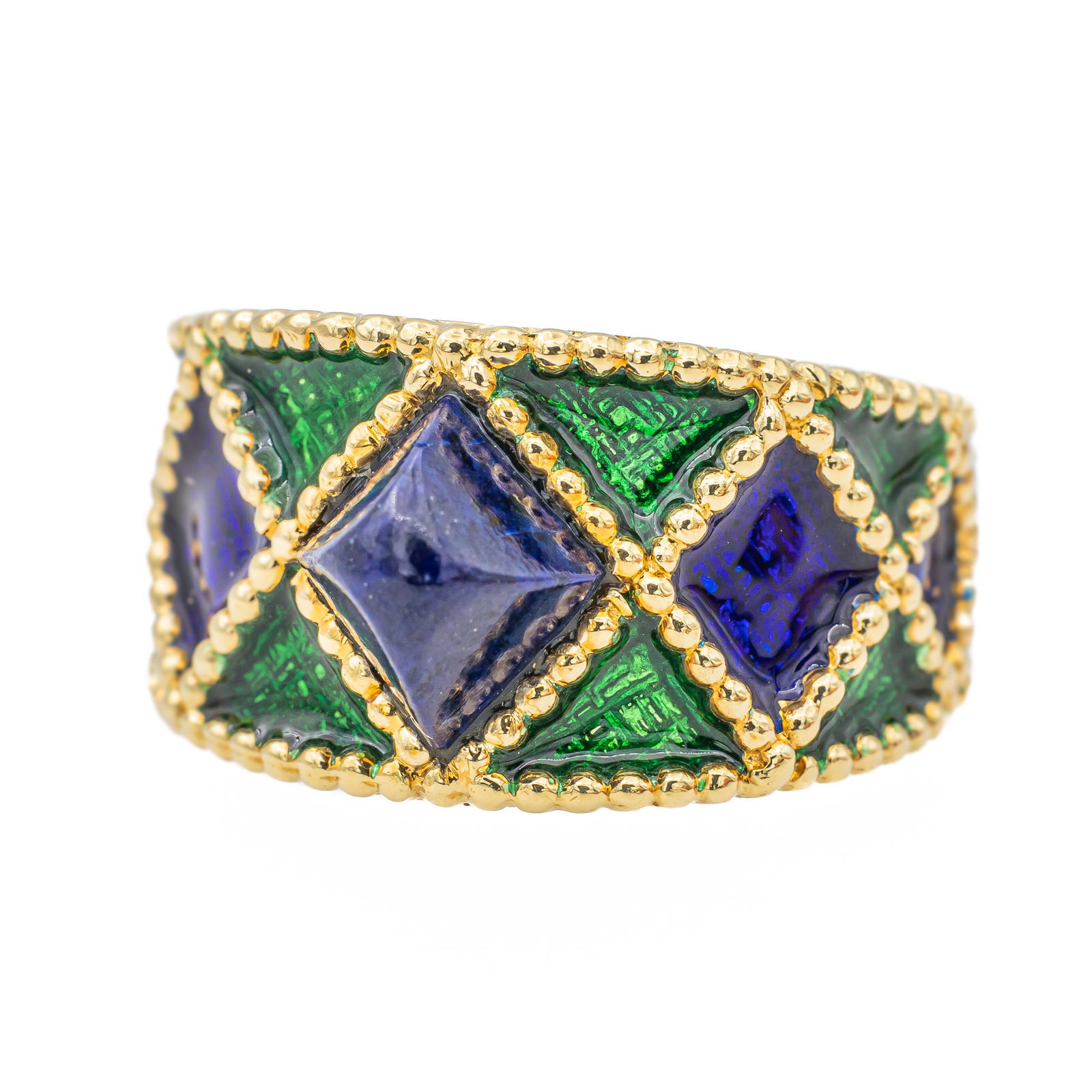 Fred Yellow Gold Lapis Lazuli Ring