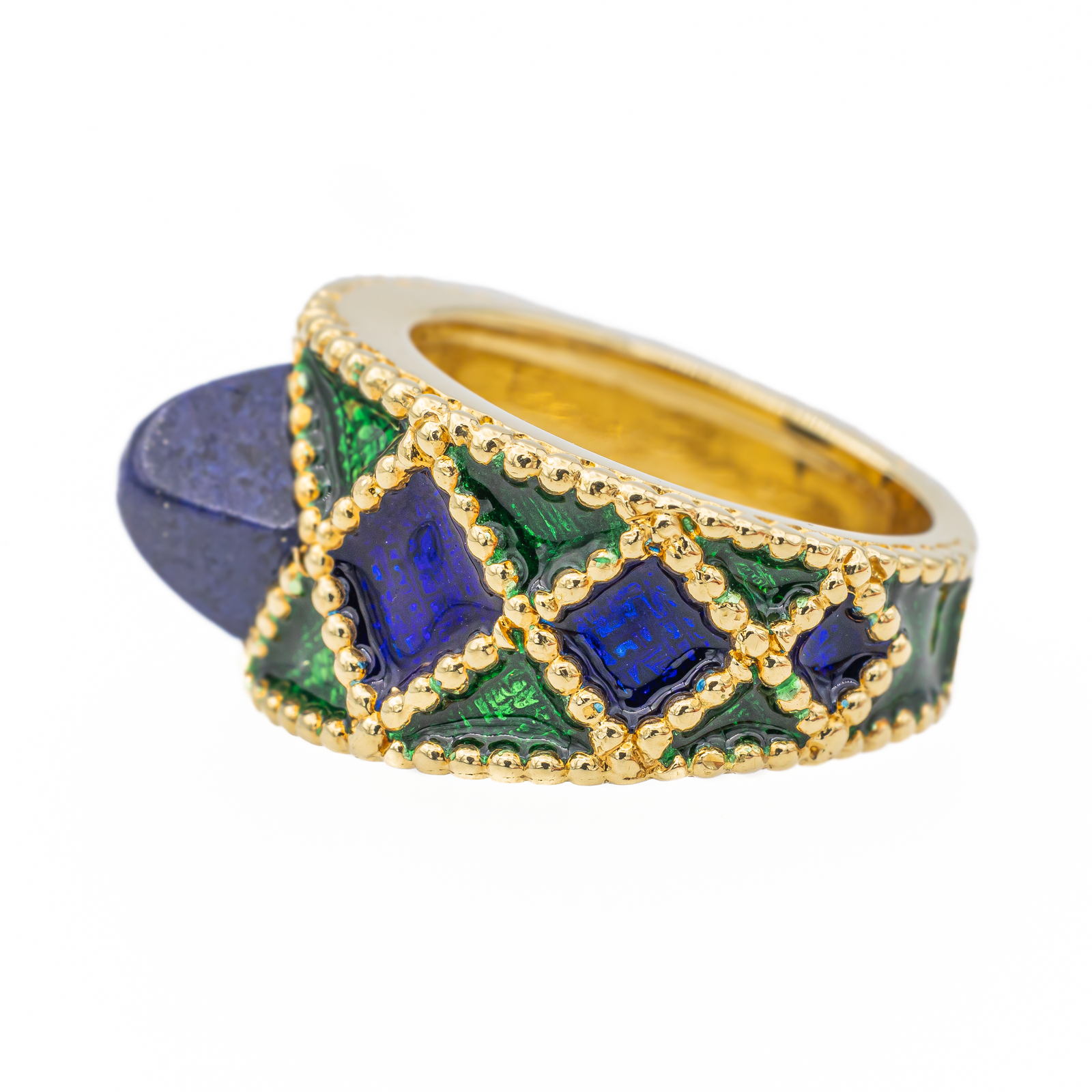 Fred Yellow Gold Lapis Lazuli Ring