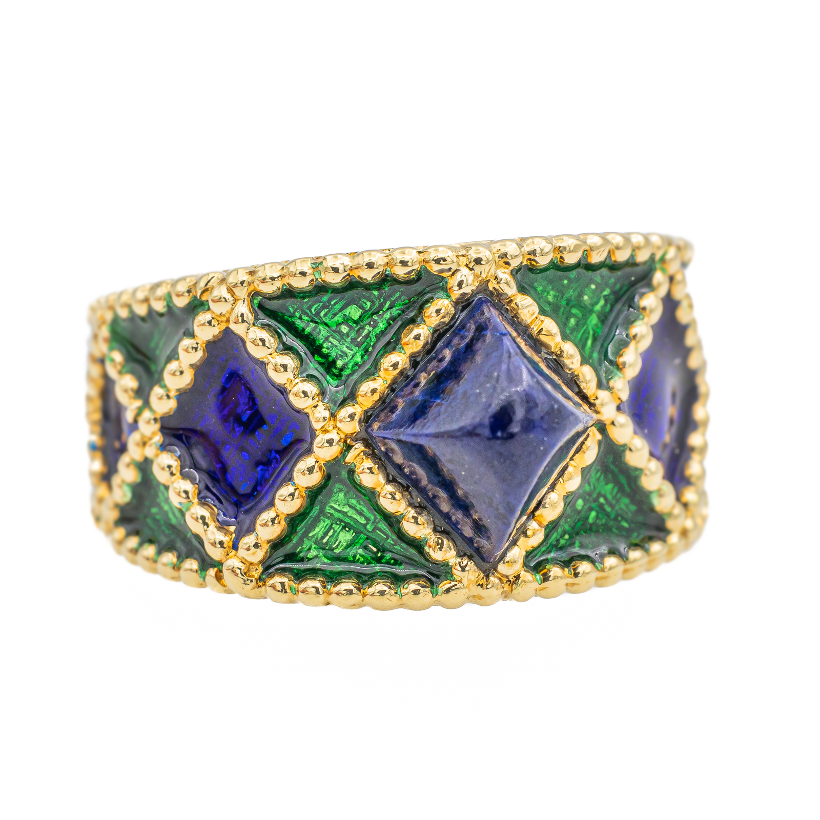 Fred Yellow Gold Lapis Lazuli Ring