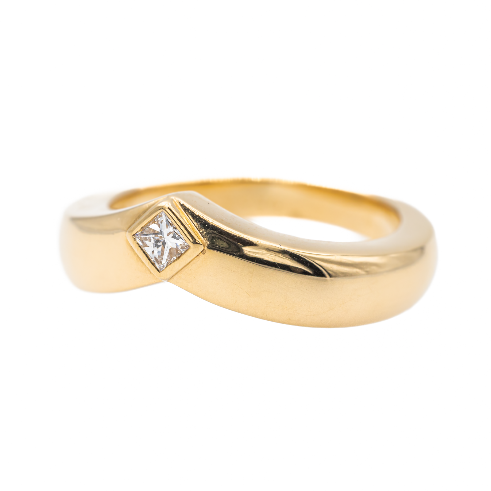 Cartier Solitaire Triandre Ring Yellow Gold Diamond