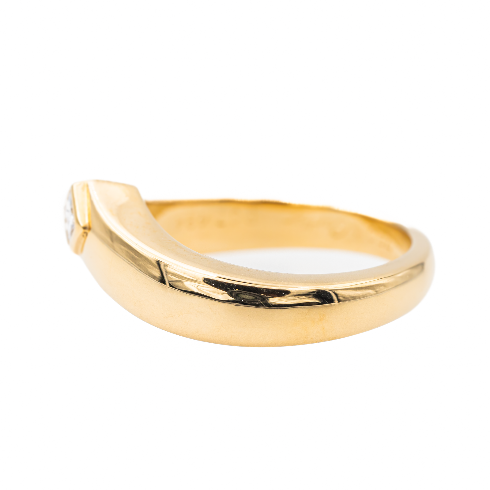 Cartier Solitaire Triandre Ring Yellow Gold Diamond