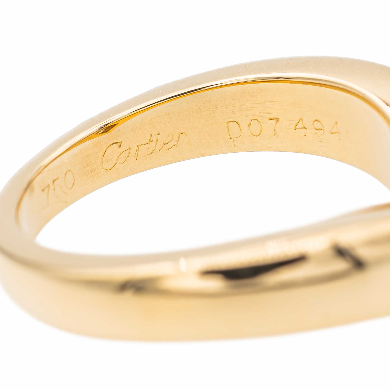 Cartier Solitaire Triandre Ring Yellow Gold Diamond